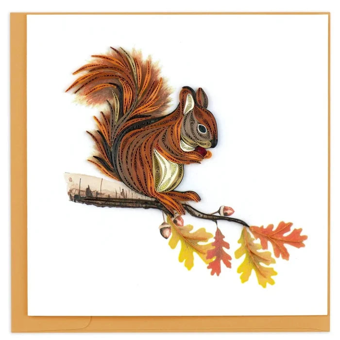 QUILLING CARD - Squirrel