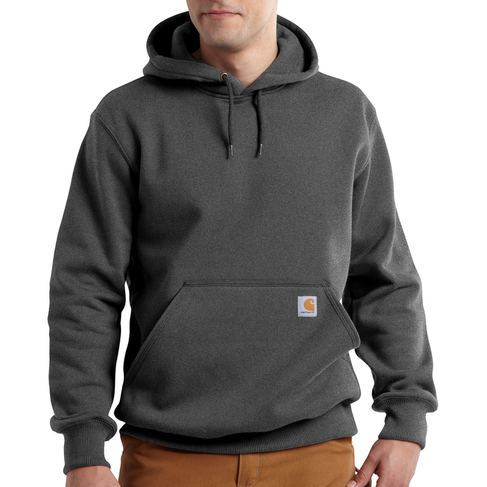 RAIN DEFENDER PAXTON HEAVYWEIGHT HOODED SWEATSHIRT - 026-Carbon Heather | Carhartt 100615