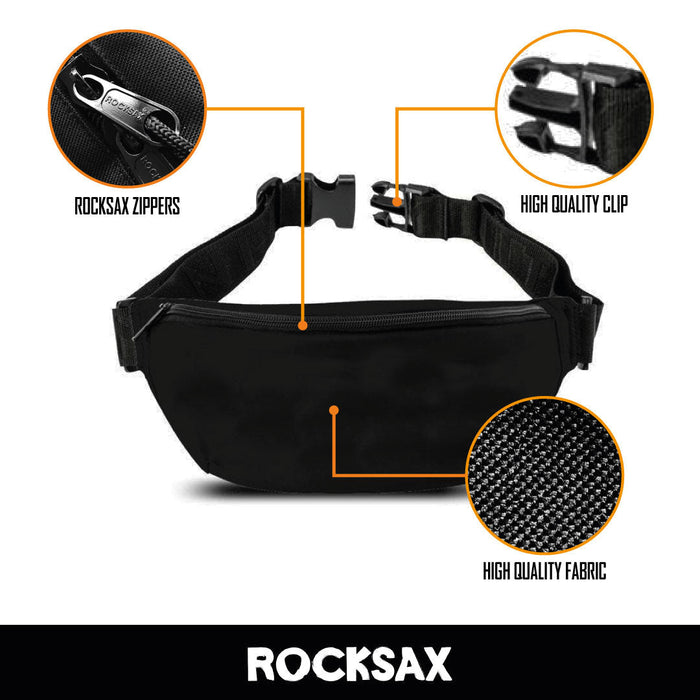 Rocksax The Rolling Stones Bum Bag Tongue All Over Print