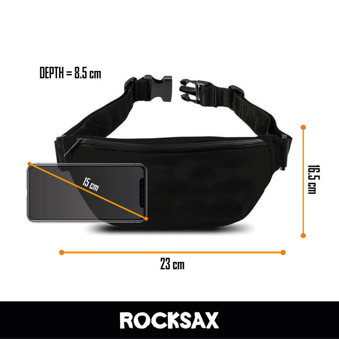 Rocksax The Rolling Stones Bum Bag Tongue All Over Print