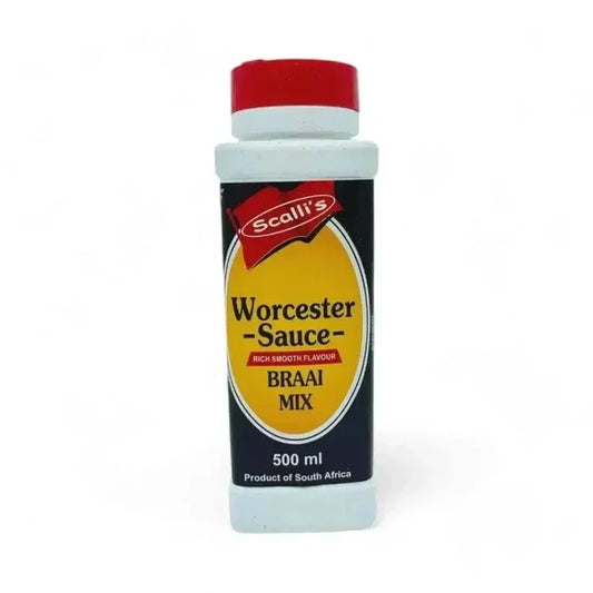Scalli’s Worcester Sauce Braai Spice 500ml bottle