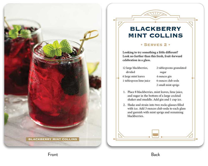 Simon & Schuster - Gin Cocktail Cards A–Z by Adams Media