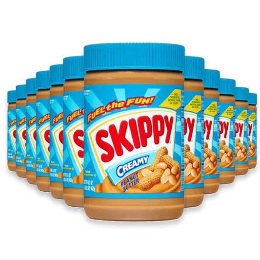Skippy Creamy Peanut Butter - 16.3oz - 12 Pack