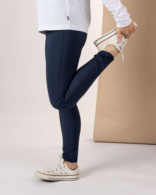 Solar Womens Water Resistant Softshell Leggings in Blue