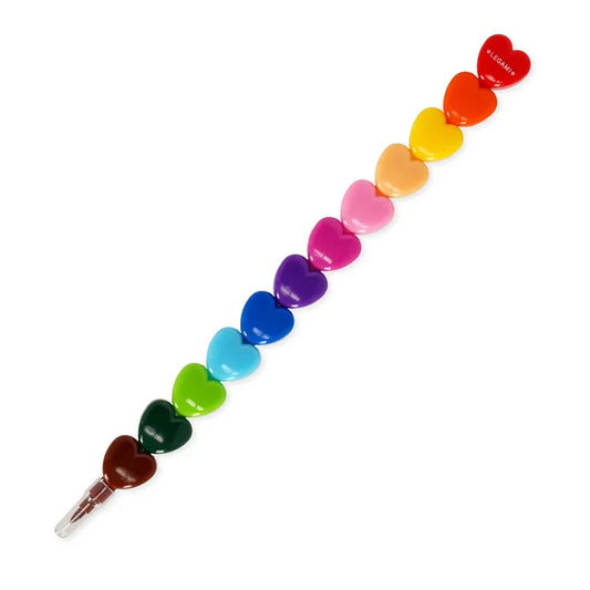 Stackable Crayons - Heart - Mutlicolour