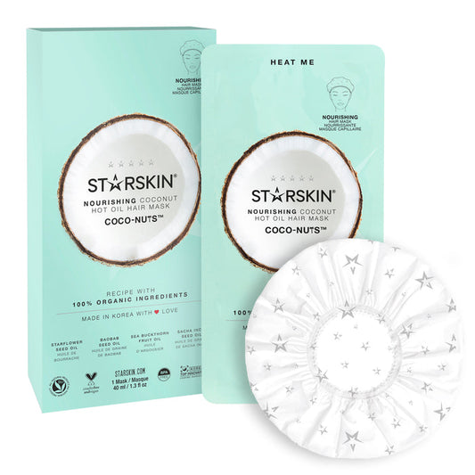STARSKIN Coco-Nuts Nourishing Hot Oil Hair Mask for deep conditioning and soft, shiny hair.
