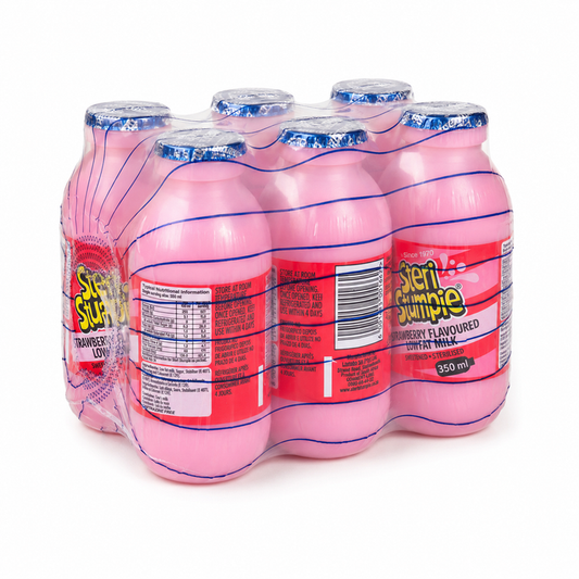 Steri Stumpie Strawberry Flavoured Low Fat Milk 6 x 350ml multipack