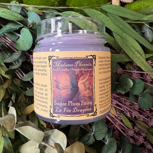 Sugar Plum Fairy Winter Candle