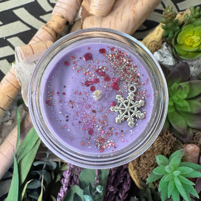 Sugar Plum Fairy Winter Candle