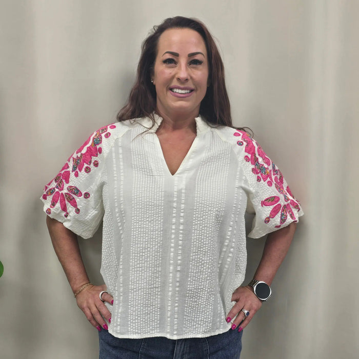 Sunset Stitch Blouse THML