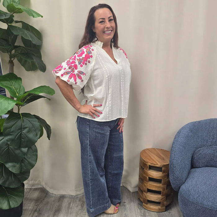 Sunset Stitch Blouse THML