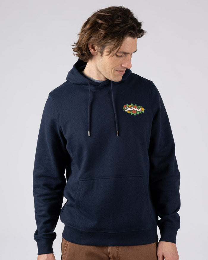 Surfshack Devon Mens Pop Hoodie in Blue