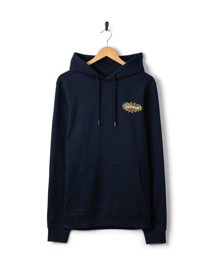 Surfshack Devon Mens Pop Hoodie in Blue