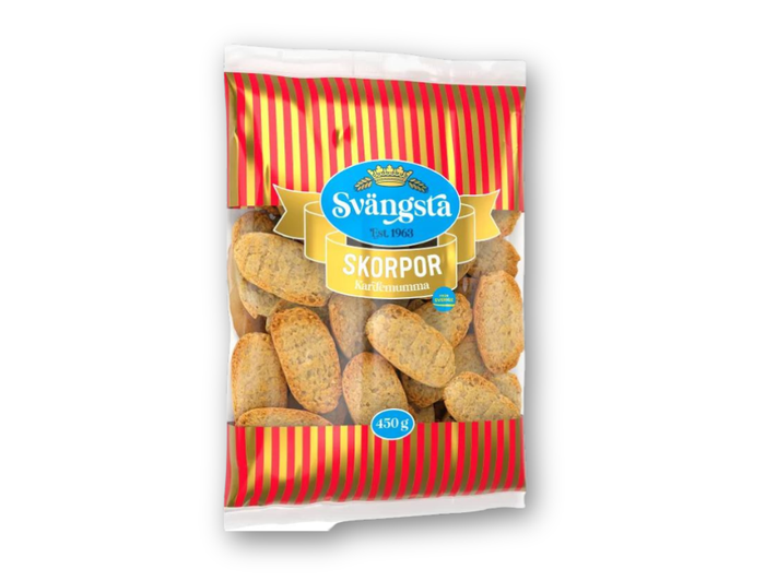 Svängsta Skorpor Kardemumma 450g (15.87oz) - Traditional Swedish Cardamom Rusks