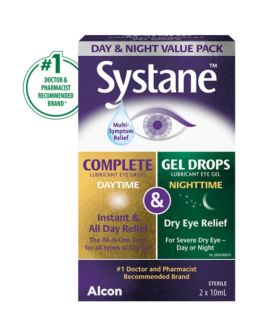 Systane: Day & Night Eye Drops 2x10ML