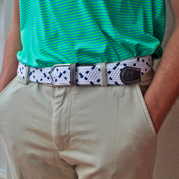 The Santorini Woven Stretch Belt