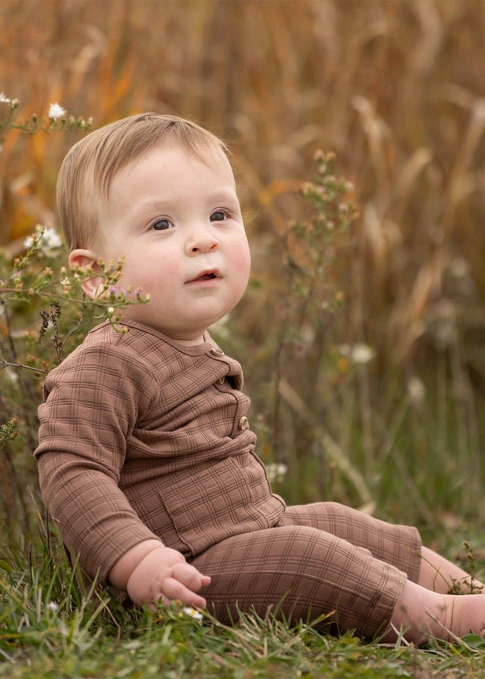 Theo Romper: Brown / 18M