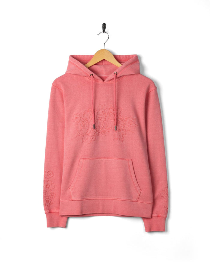 Trader Tonal Womens Pop Hoodie in Bright Pink