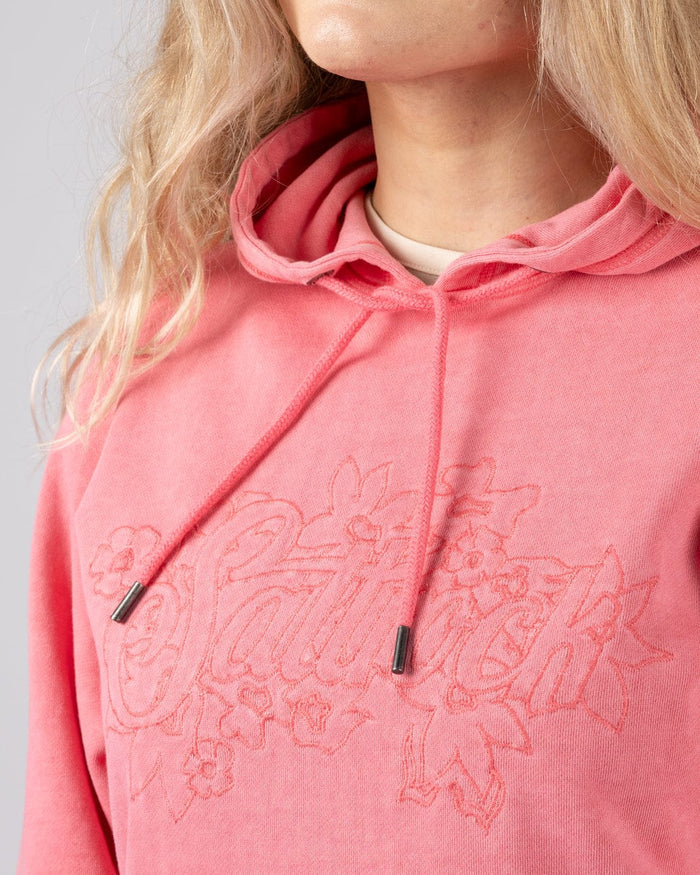 Trader Tonal Womens Pop Hoodie in Bright Pink