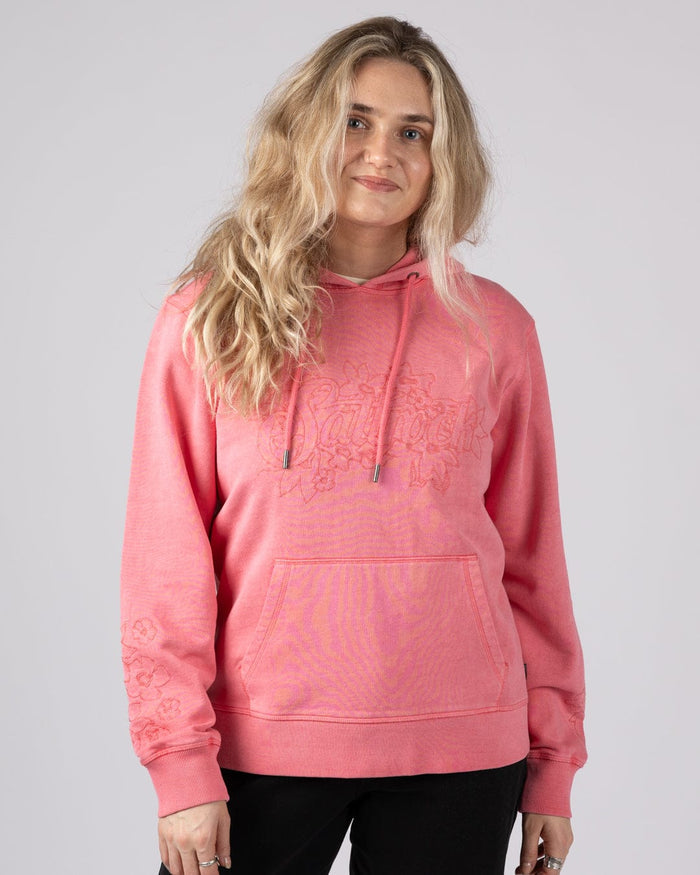 Trader Tonal Womens Pop Hoodie in Bright Pink