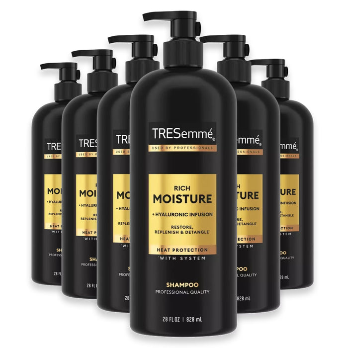 Tresemme - Rich Moisture Hydrating Shampoo for Dry Hair - 28 Oz - 6 Pack
