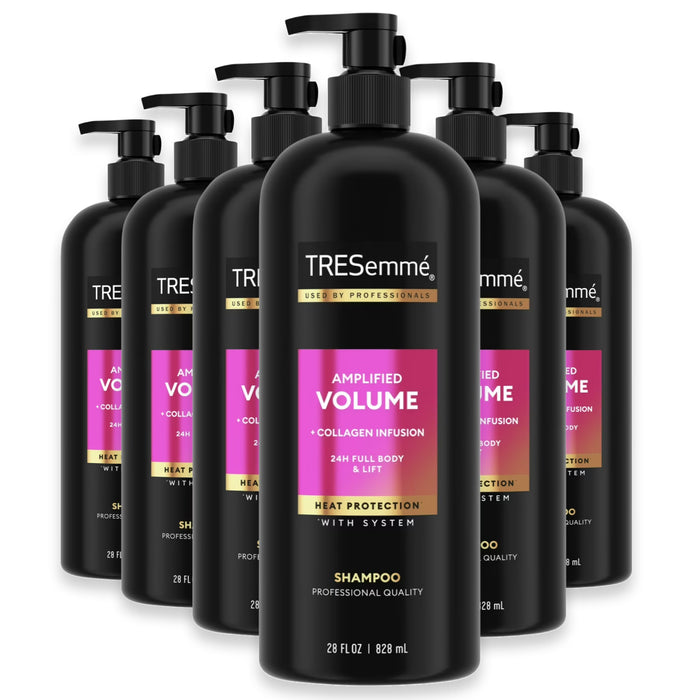 Tresemme Pro Solutions Body Thickening Volumizing Shine Enhancing Shampoo, 28 Oz - 6 Pack