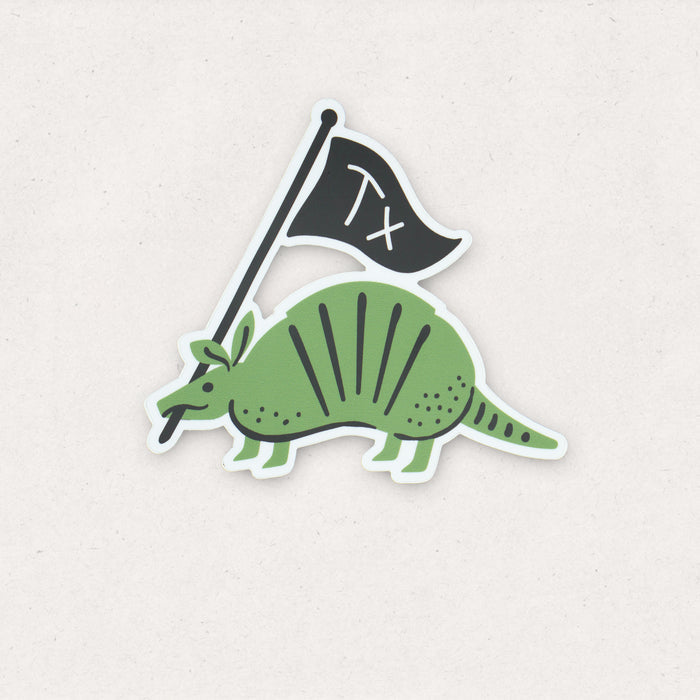 TX Armadillo Western Sticker