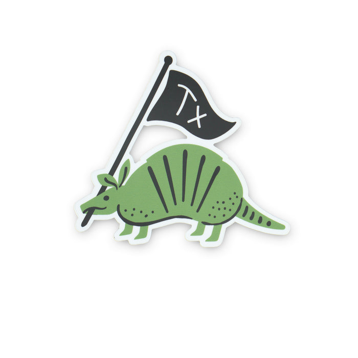 TX Armadillo Western Sticker