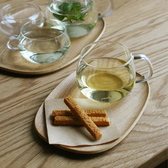 KINTO Unitea Non-Slip Wooden Tea & Serving Tray in Kuwait - Waha Lifestyle