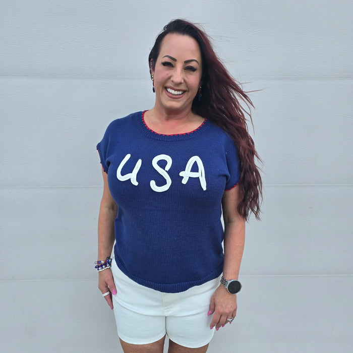 USA Knit Tee Staccato