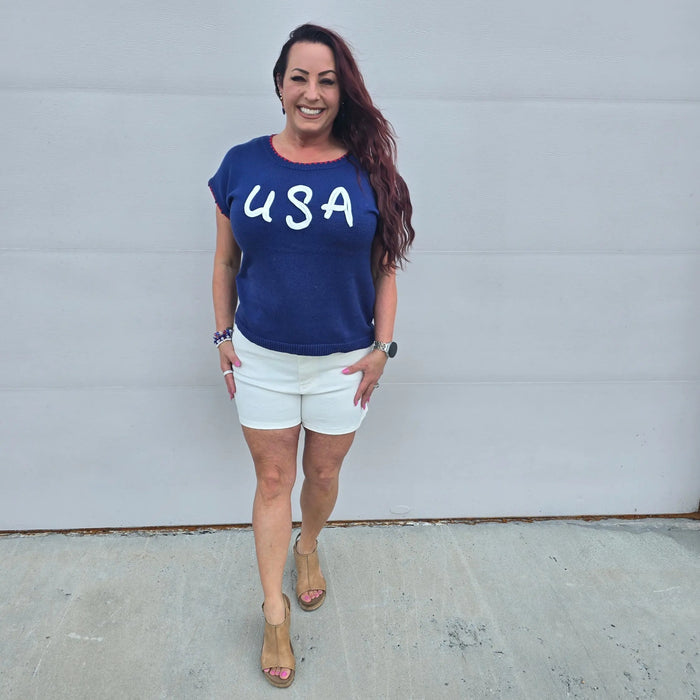 USA Knit Tee Staccato
