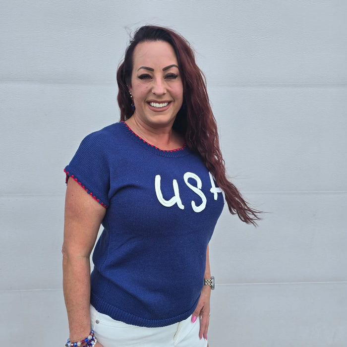 USA Knit Tee Staccato