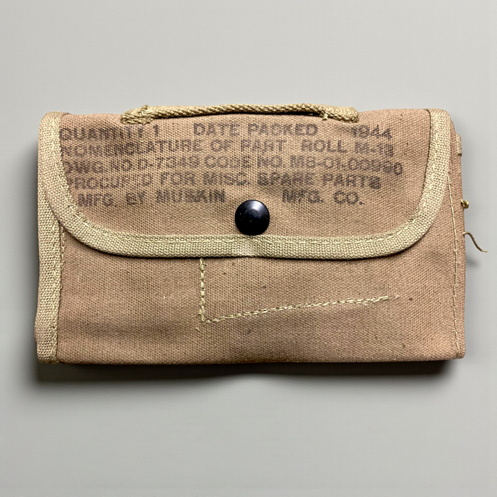 Vintage WWII US M13 Spare Parts Pouch – Browning 1919A4 Tool Roll, New Old Stock