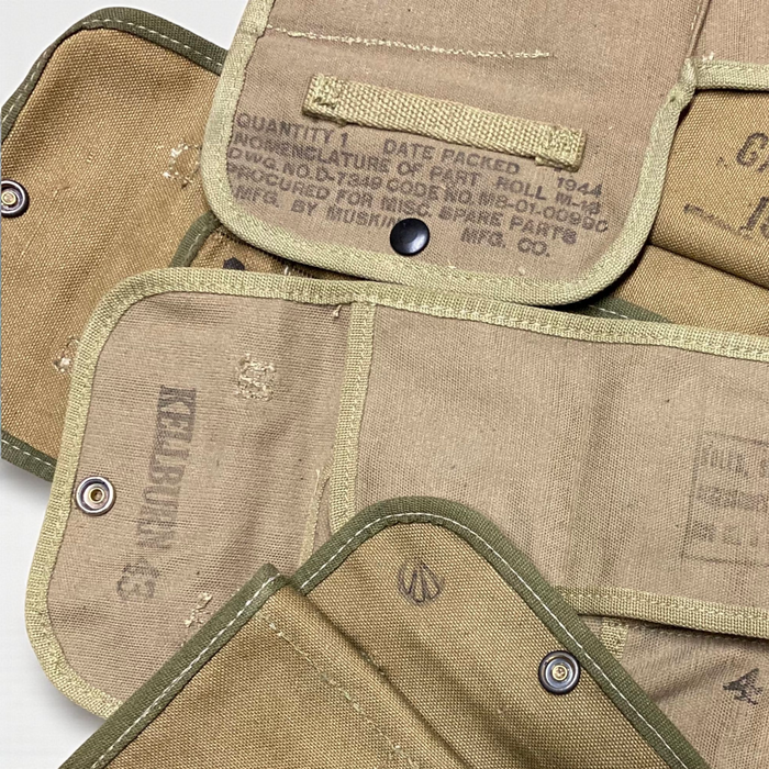 Vintage WWII US M13 Spare Parts Pouch – Browning 1919A4 Tool Roll, New Old Stock