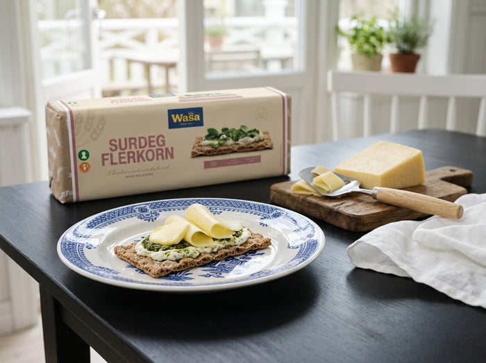 Wasa Knäckebröd Surdeg Flerkorn 550g (19.40 oz) – Authentic Swedish Multigrain Sourdough Crispbread