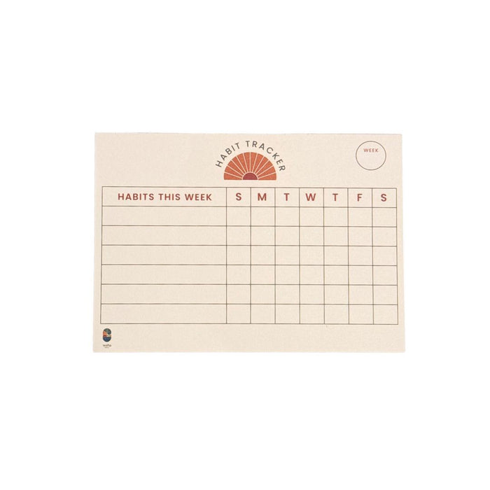 Waha Lifestyle Weekly Habit Tracker Notepad for Goals, Wellness & Routines - 52 Pages in Kuwait - Waha Lifestyle