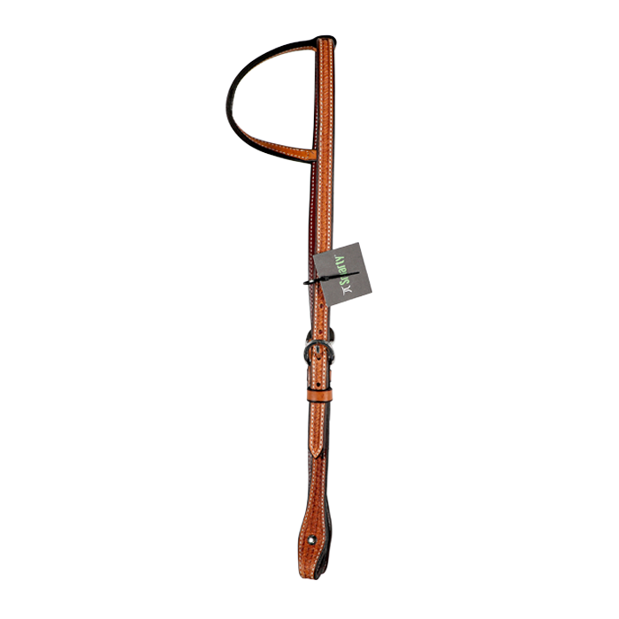 Wildfire Saddlery | Headstall Single Ear 5/8" Golden Spider Stamp