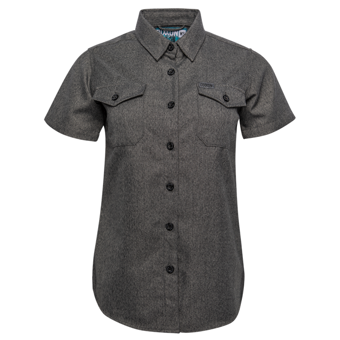 Women's Obsidian Short Sleeve Flannel - Dixxon Flannel Co.