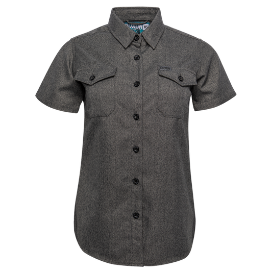 Women's Obsidian Short Sleeve Flannel - Dixxon Flannel Co.