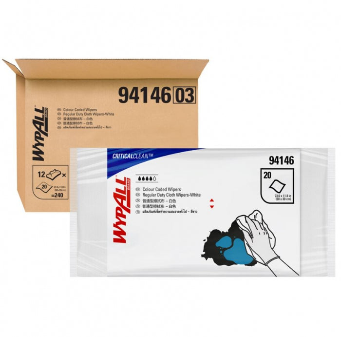 Wypall CriticalClean Regular Duty Cloth Wipers