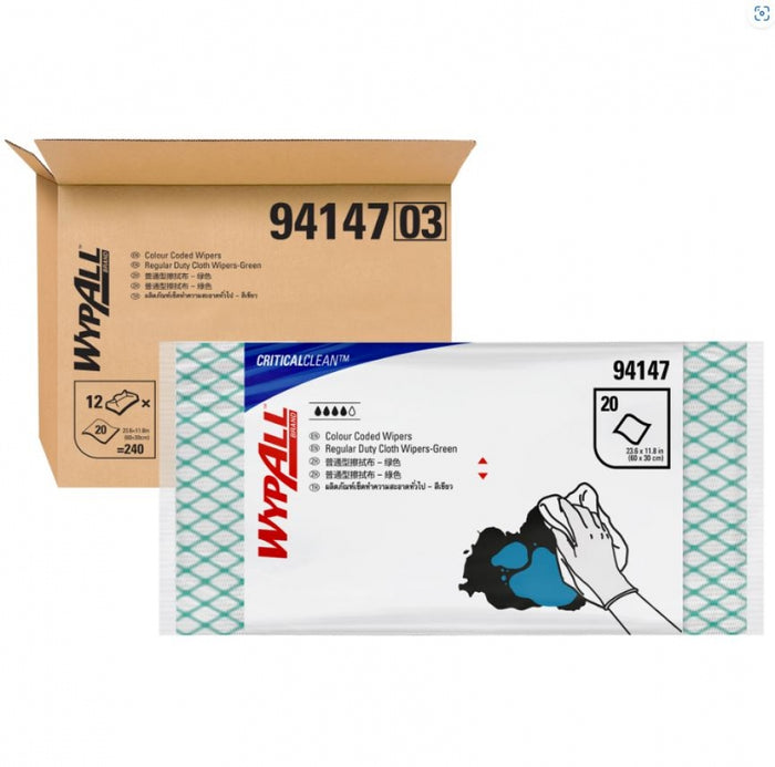 Wypall CriticalClean Regular Duty Cloth Wipers