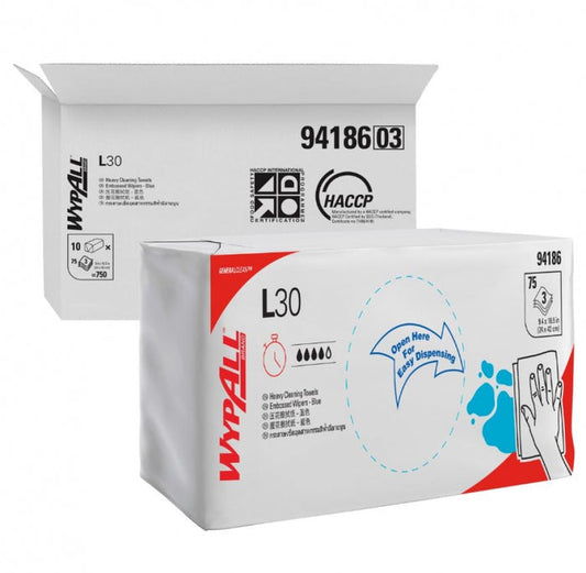 Wypall GeneralClean 94186 L30 Single Sheet Wiper