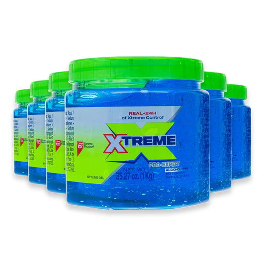 Xtreme Professional Styling Gel, Blue - 35.27 Oz - 6 Pack