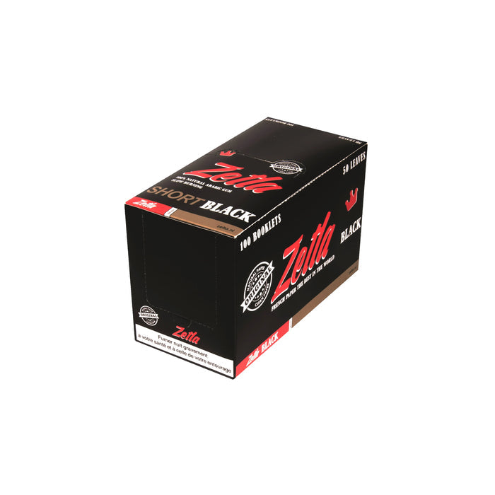 Zetla Rolling Paper Black Short (100 Packs)