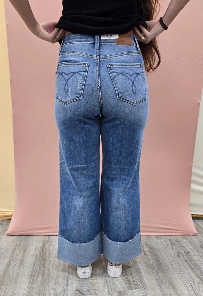 Zoey Cuff Wide Leg Judy Blue